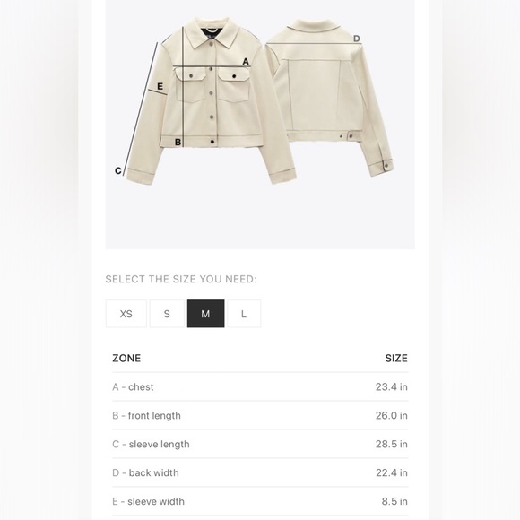 ZARA Shearling jacket -ZWcollection - Picture 11 of 15